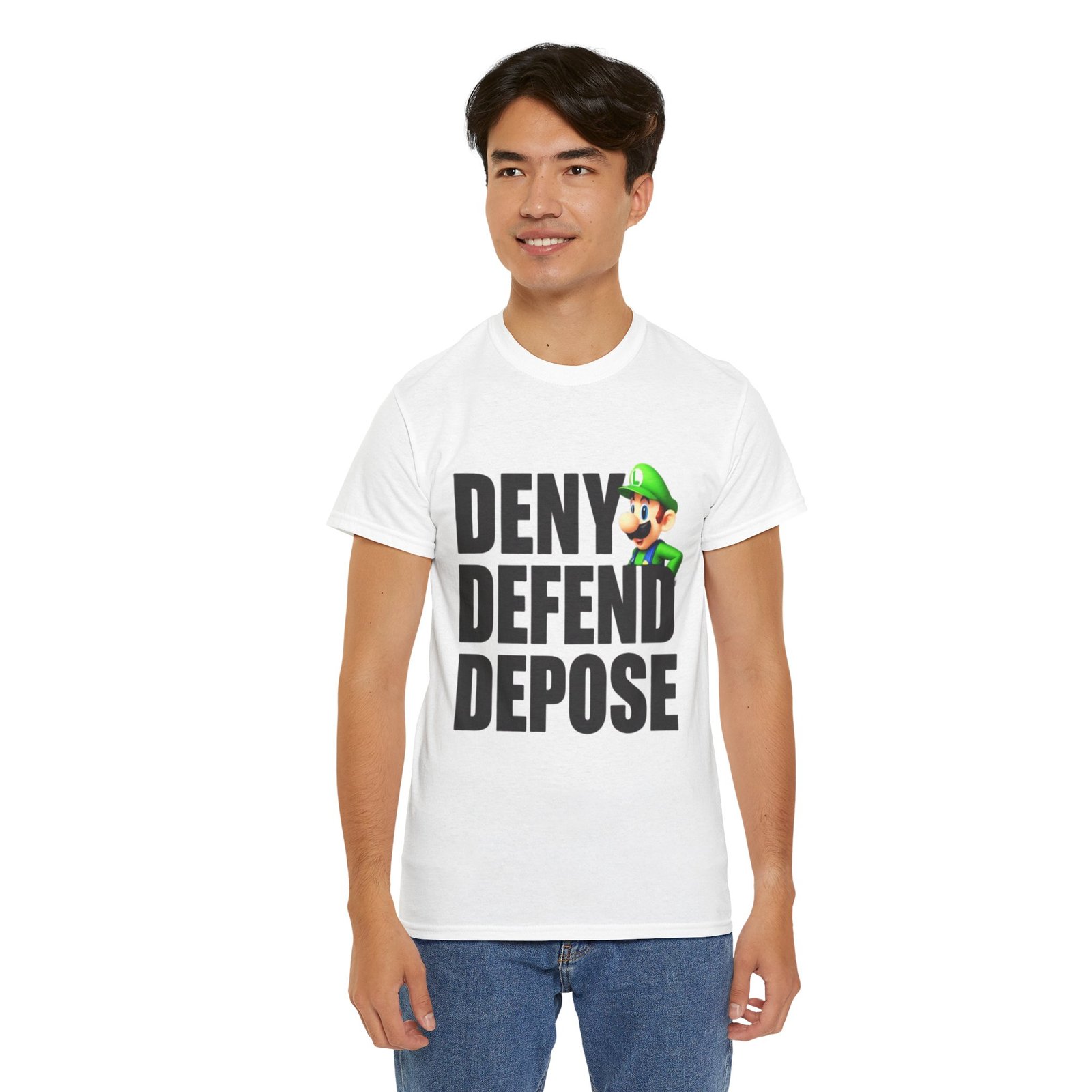 Deny, Defend, Depose Mens Cotton T-shirt - Image 4