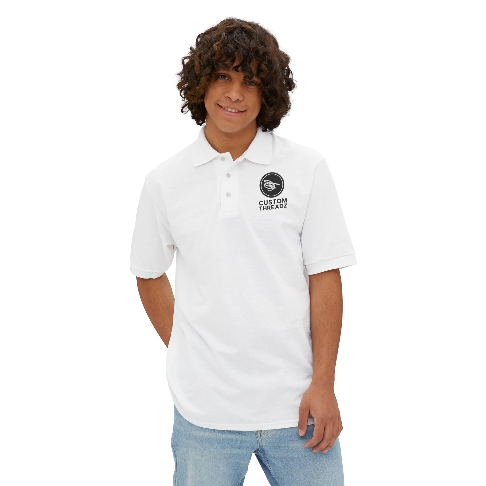 Custom Threadz Men's High Quality Cotton Polo Shirt - Image 3