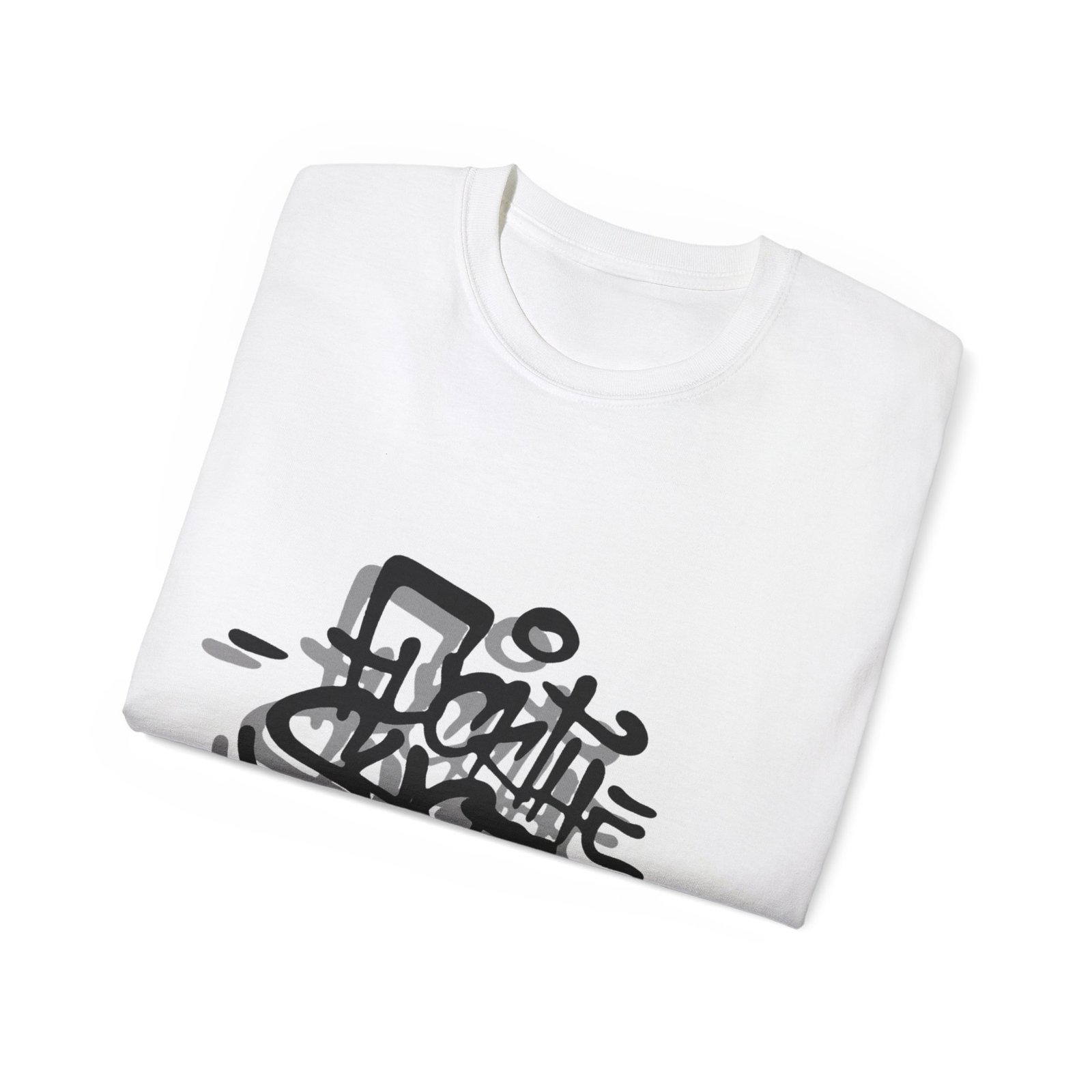 Fuck the System Graffiti Style Men's Cotton T-Shirt - Image 2