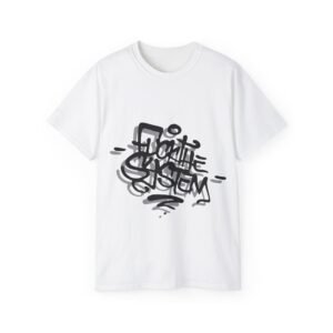 Fuck the System Graffiti Style Men's Cotton T-Shirt