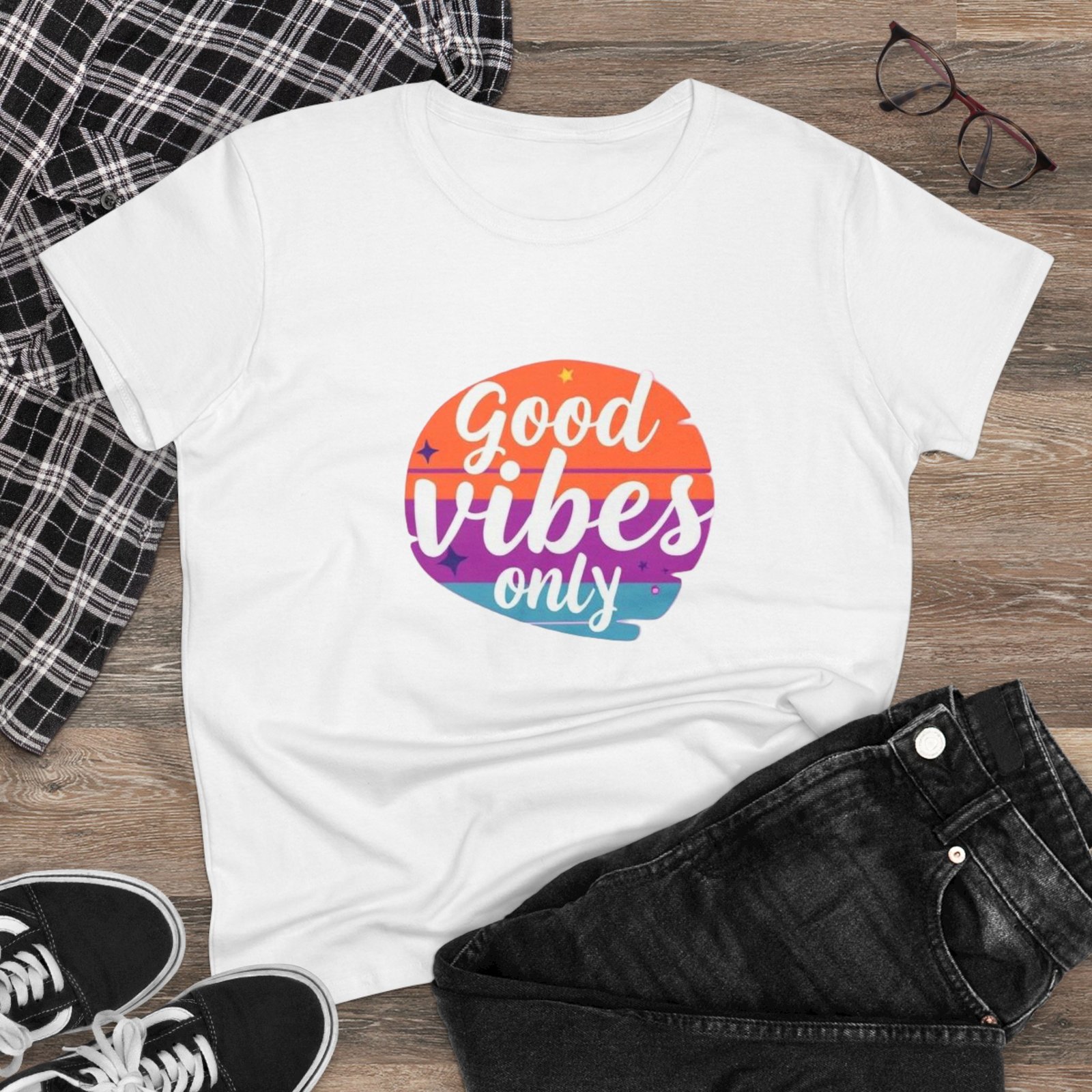 Good Vibes Women's Tee - Image 4