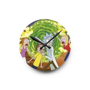 Rick and Morty Acrylic Wall Clock