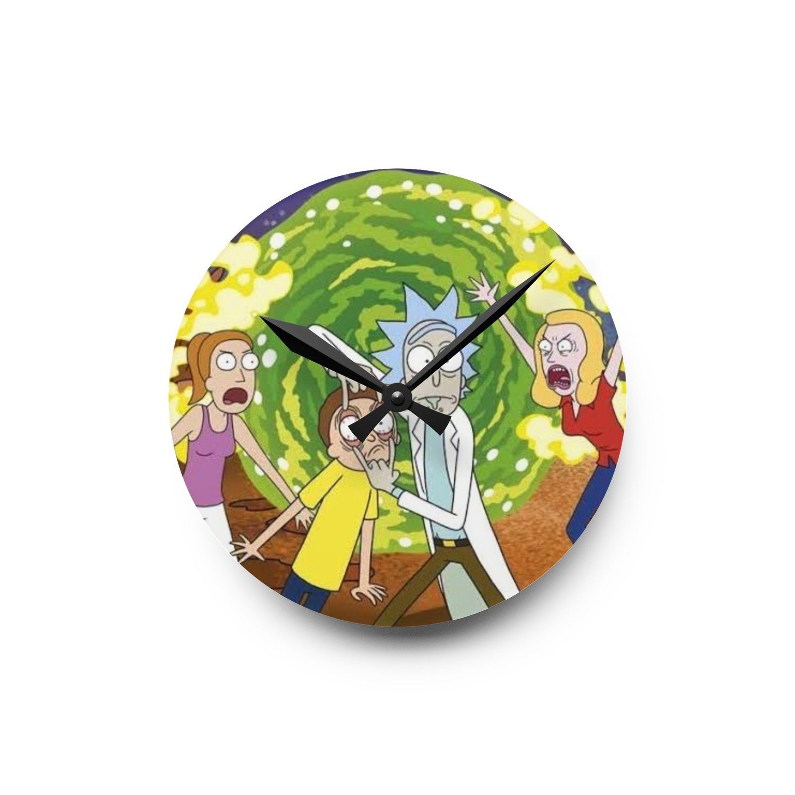 Rick and Morty Acrylic Wall Clock